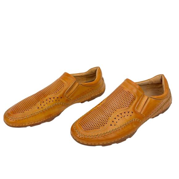 J75 by Jump Faux Leather Perforated Stretch Slip On Loafers Sz 13 Comfort Padded - Picture 1 of 14